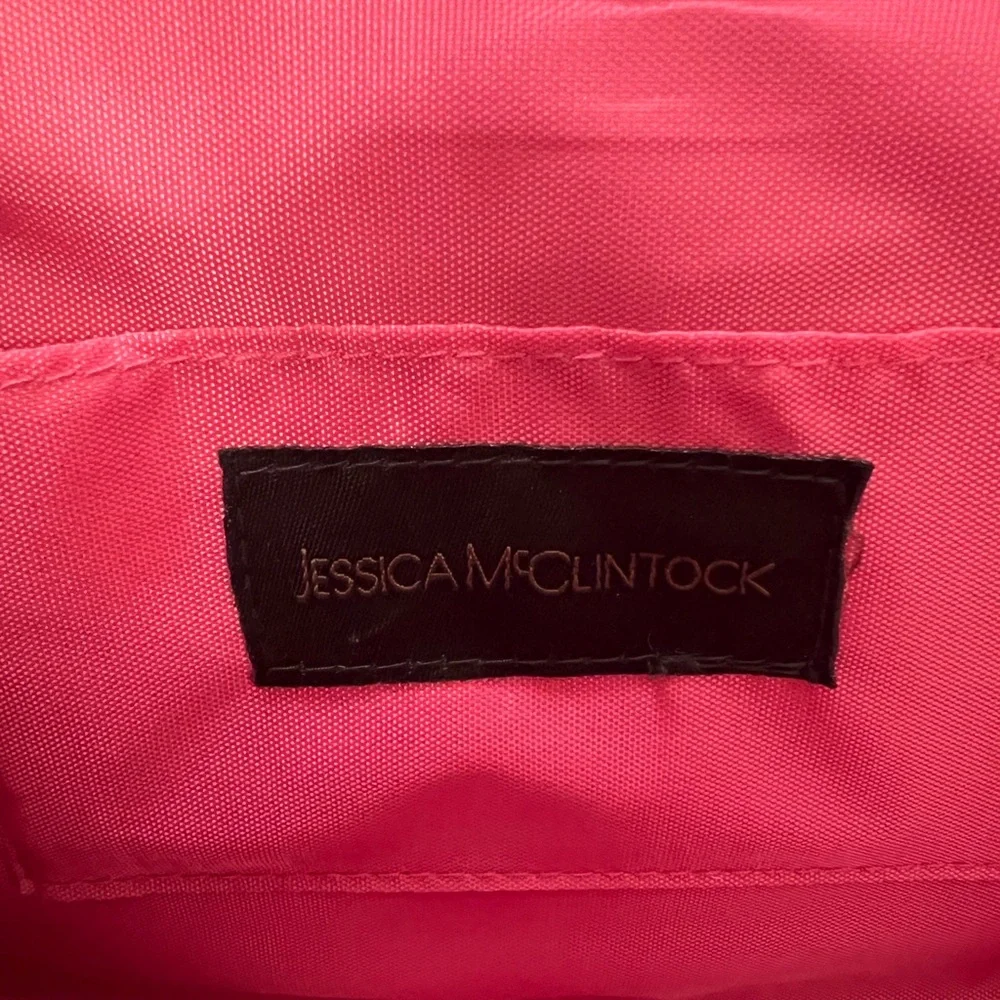 Jessica McClintock Patent Floral Envelope Clutch - Picture 6 of 6